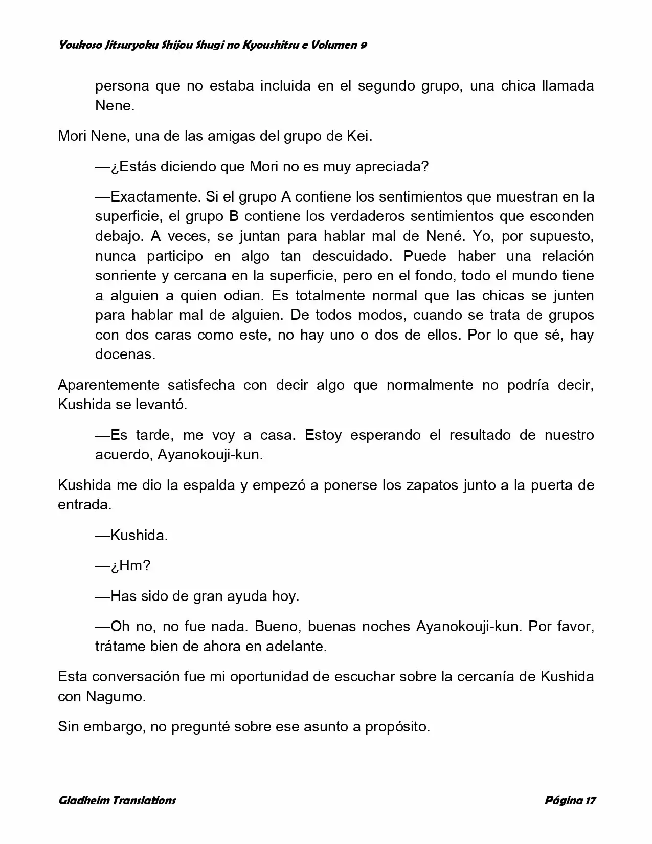 Página 17 del Manga