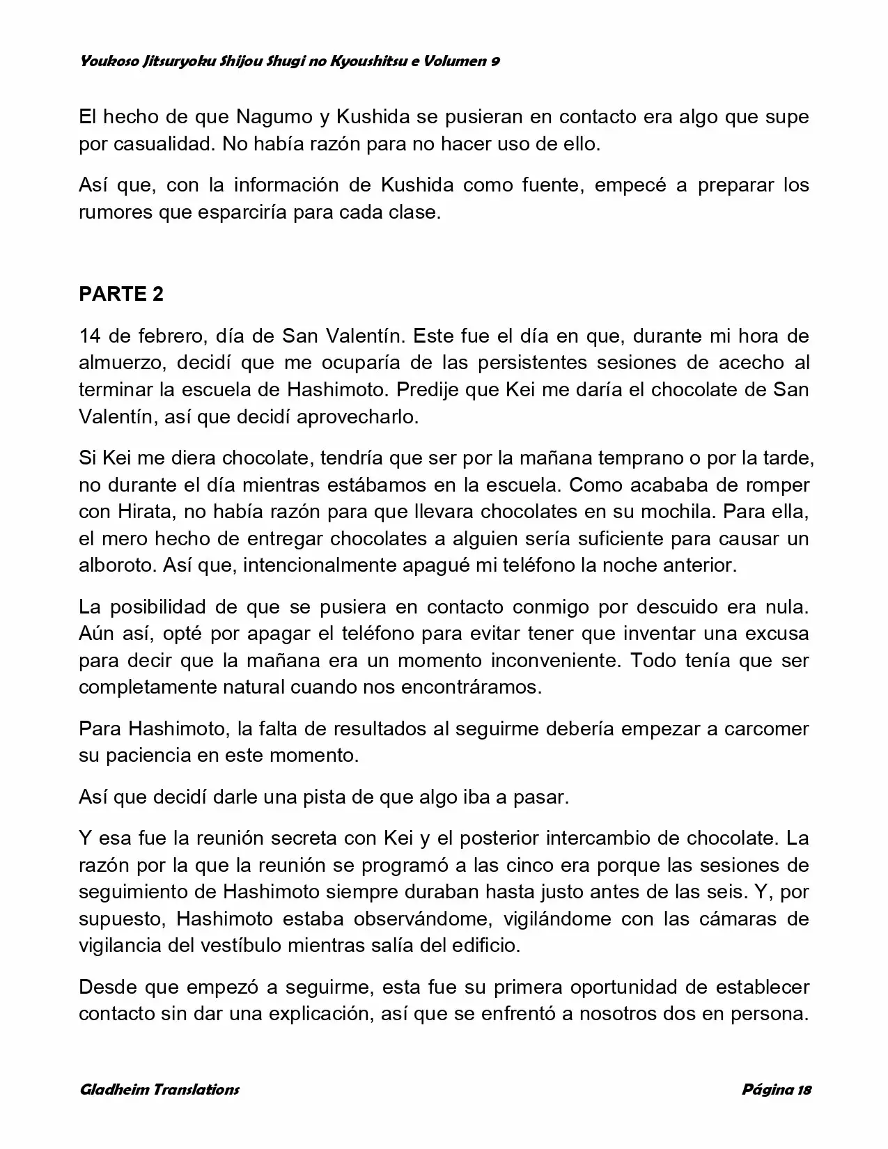 Página 18 del Manga