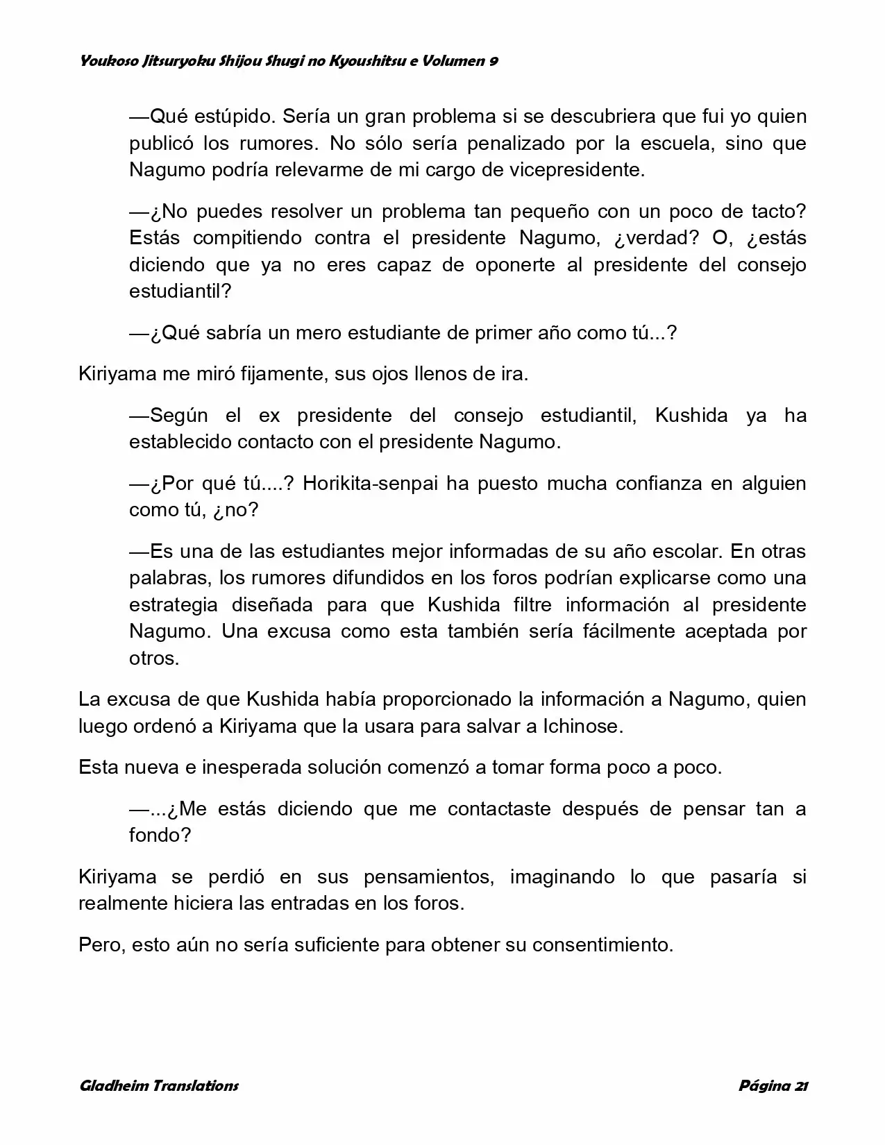 Página 21 del Manga
