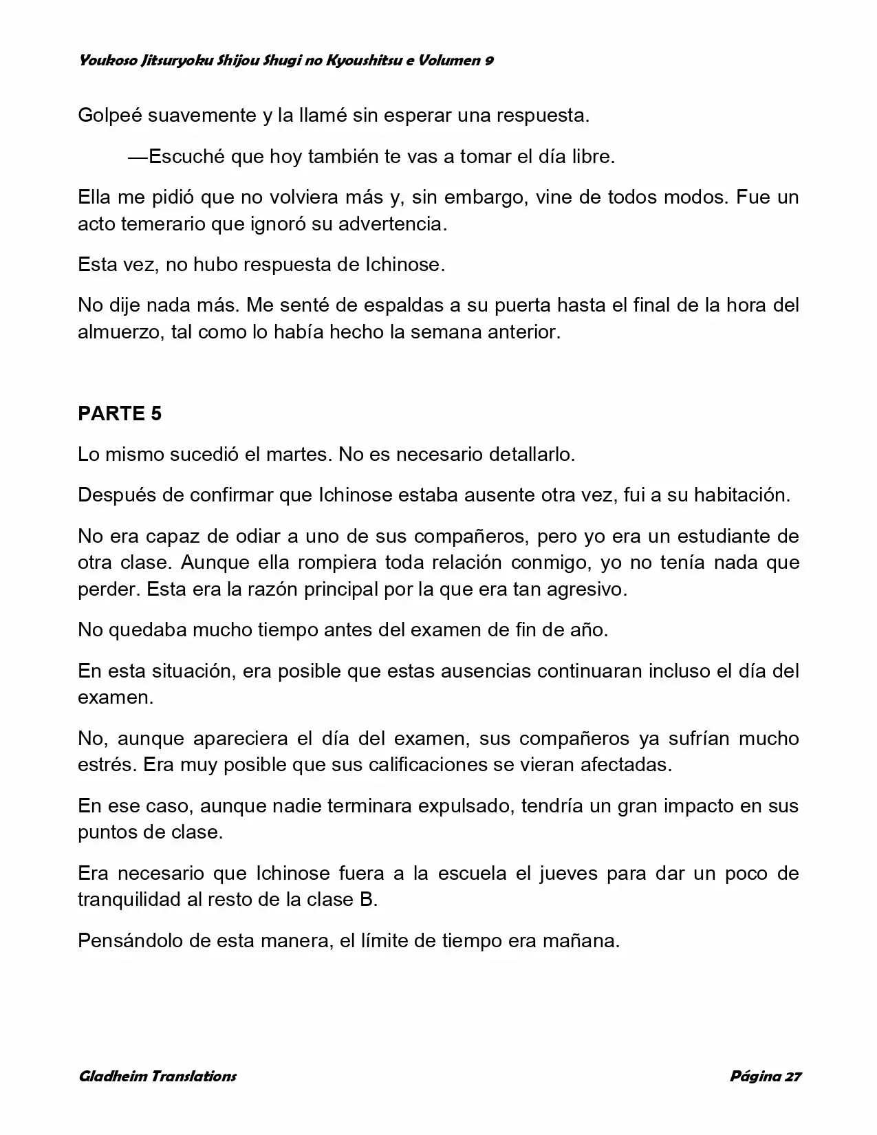 Página 27 del Manga