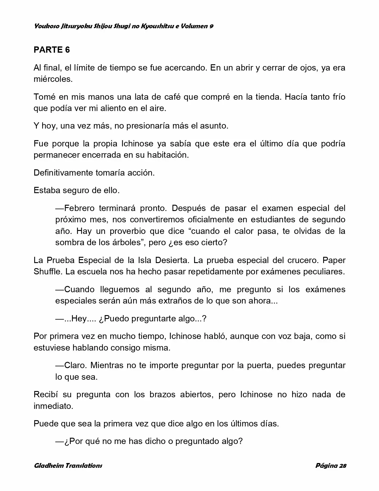Página 28 del Manga