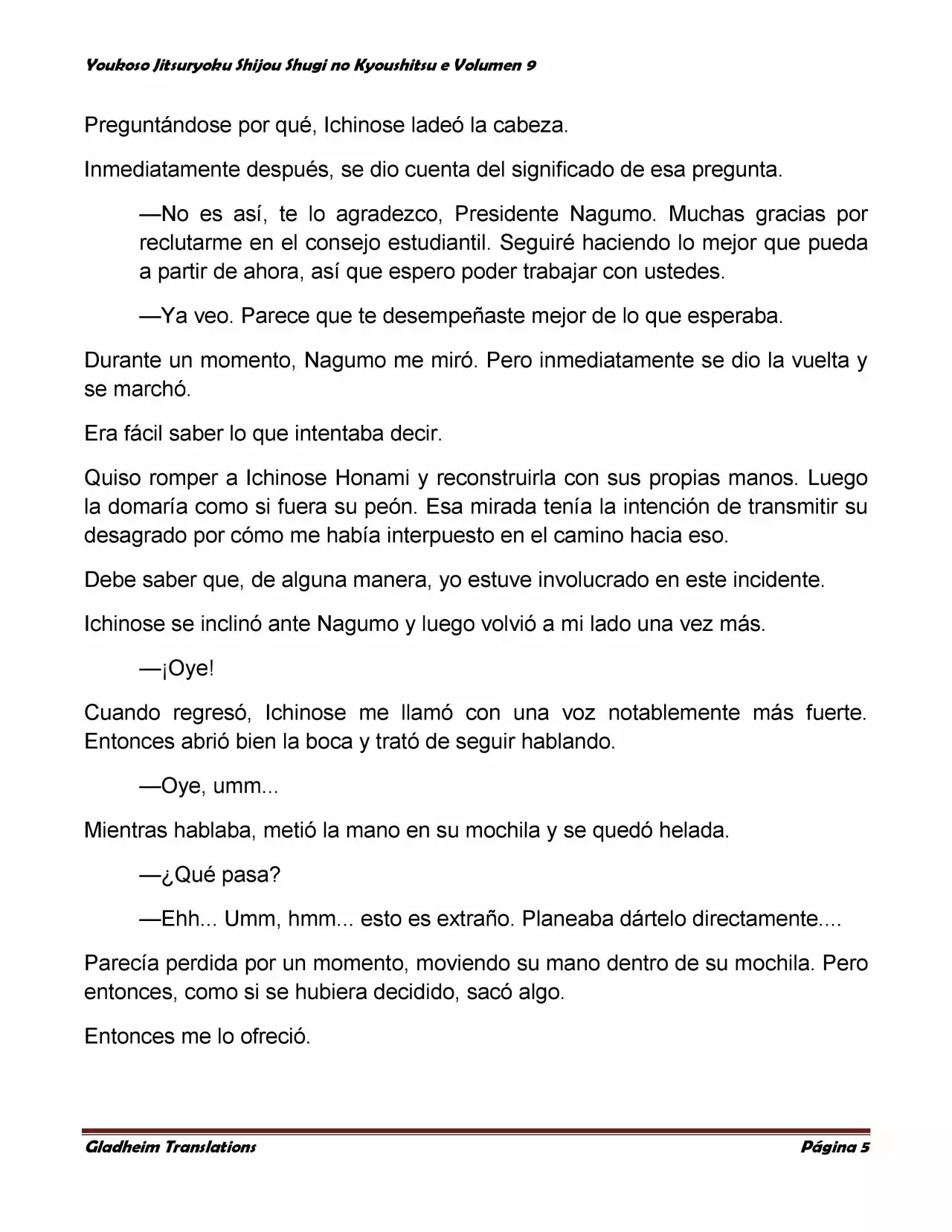 Página 5 del Manga