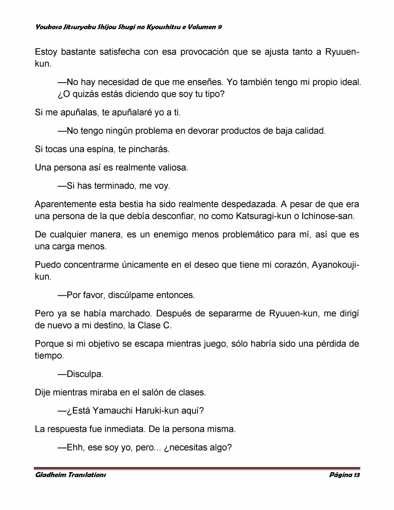 Página 13 del Manga