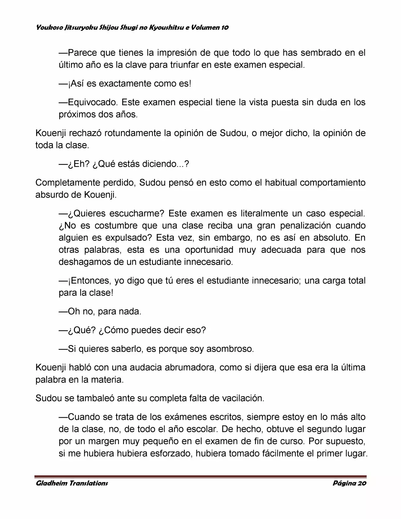 Página 20 del Manga