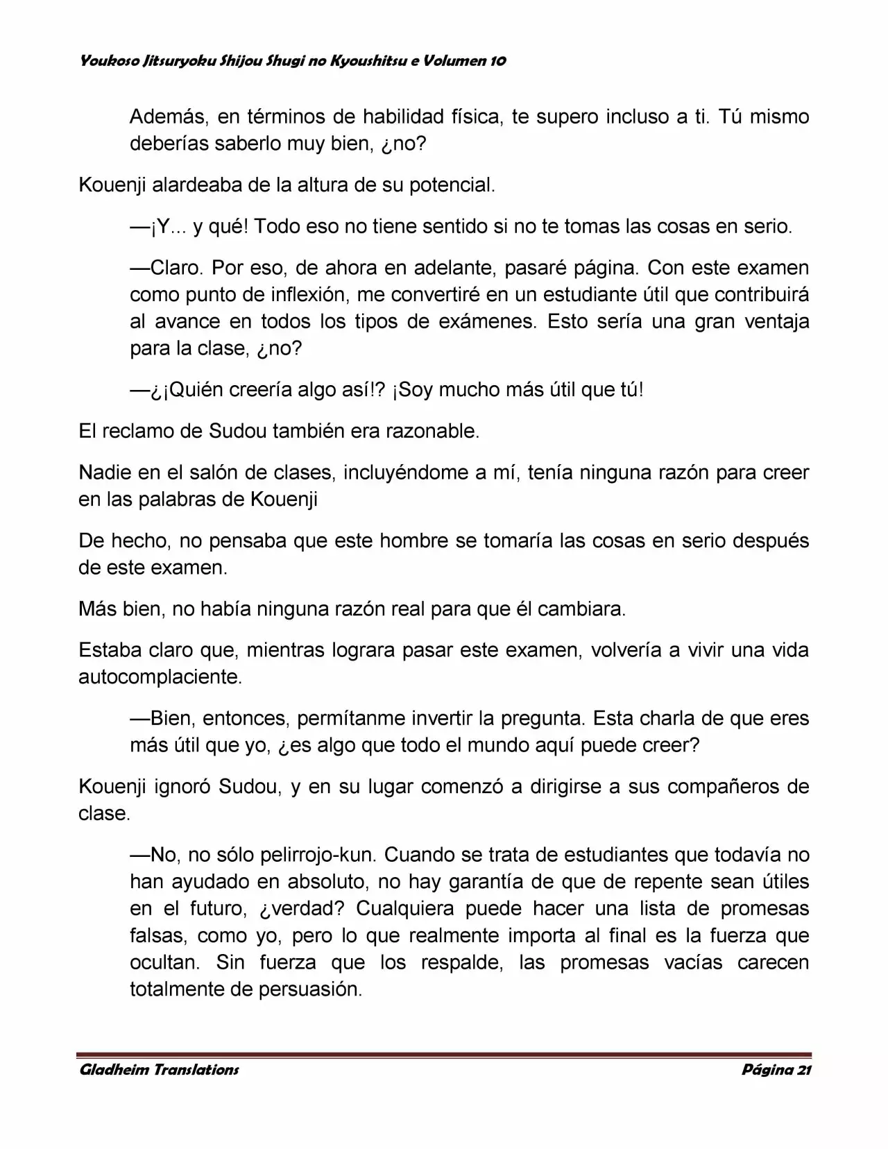 Página 21 del Manga