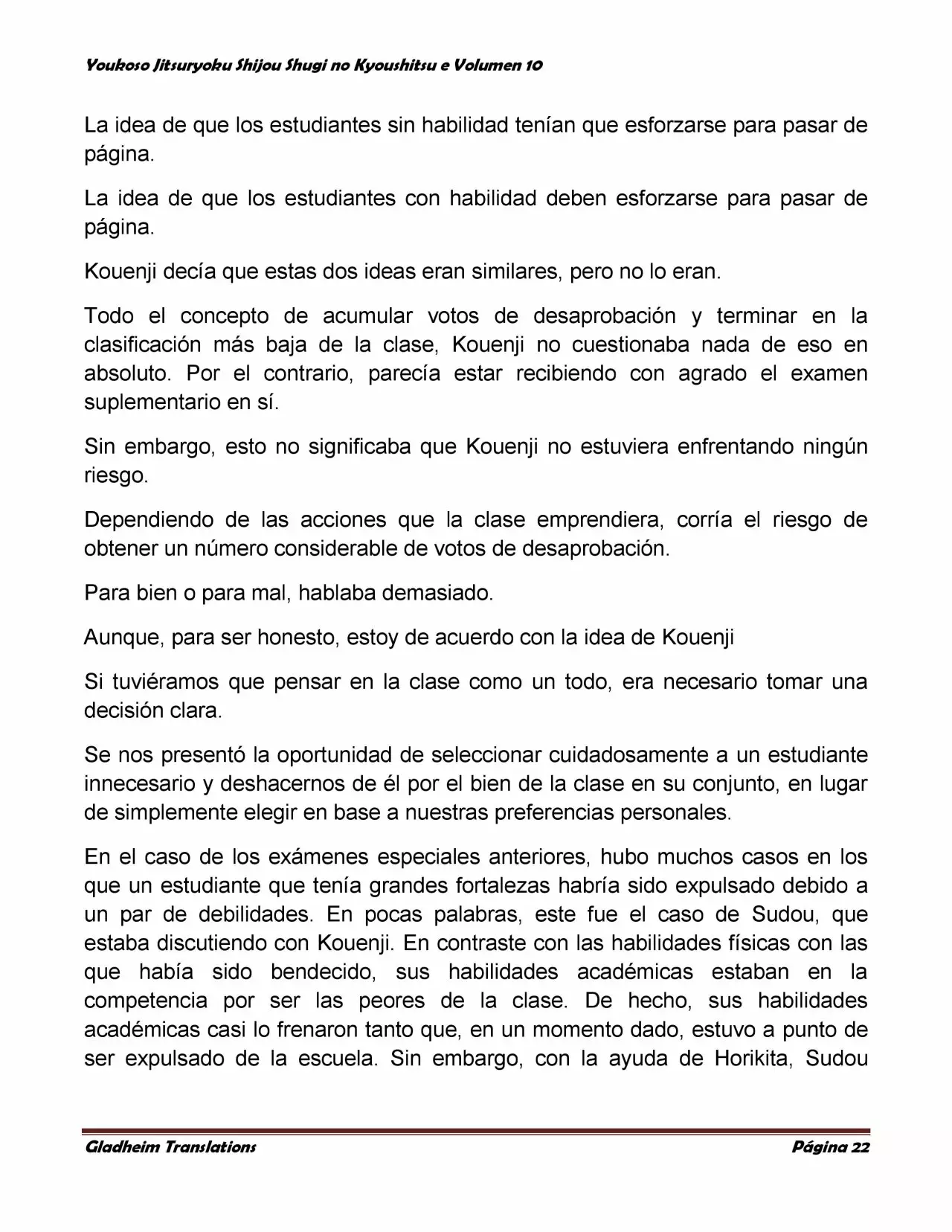 Página 22 del Manga