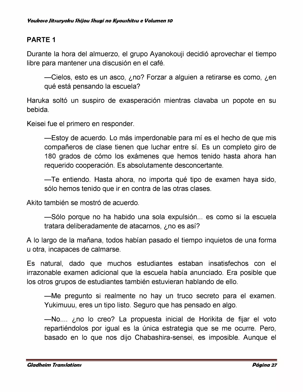 Página 27 del Manga