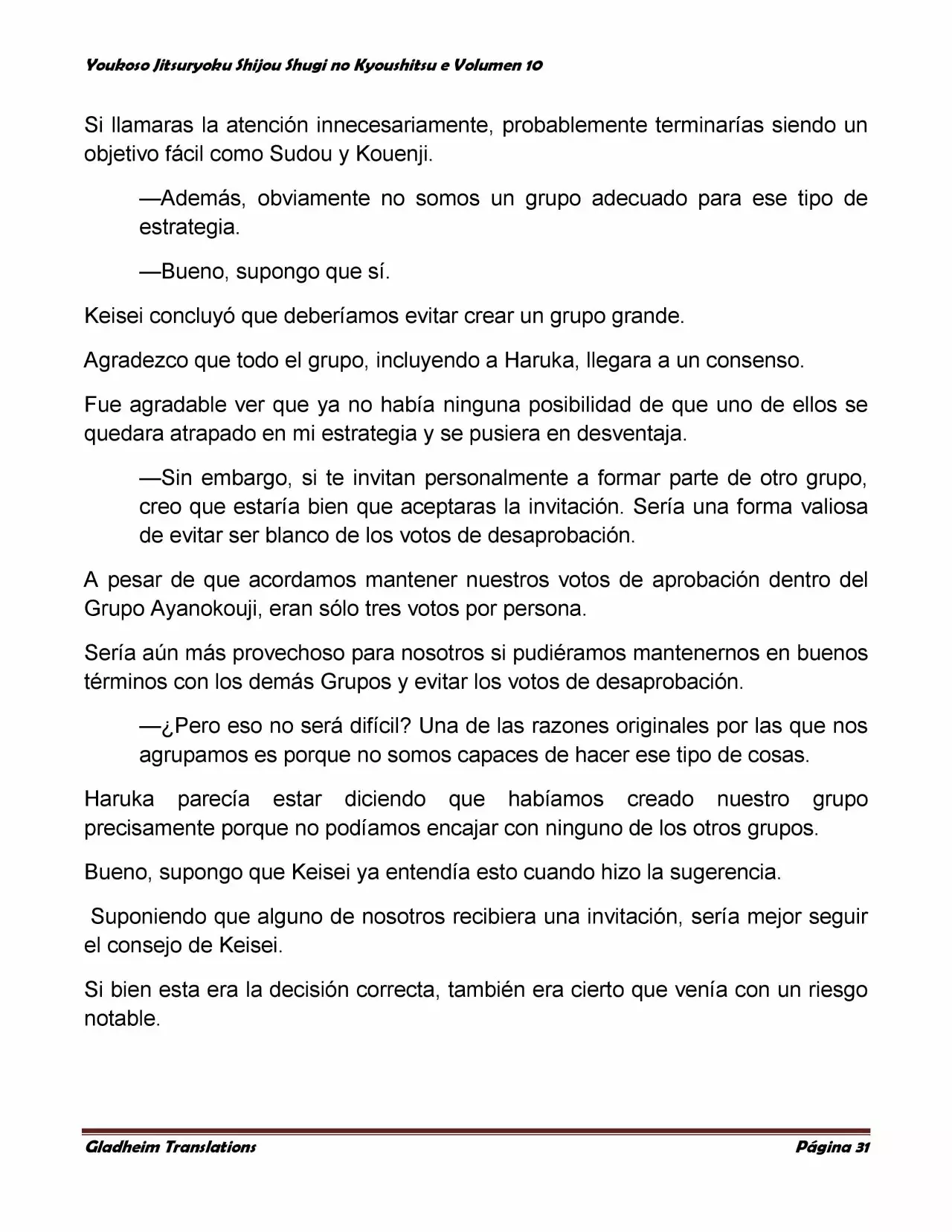 Página 31 del Manga