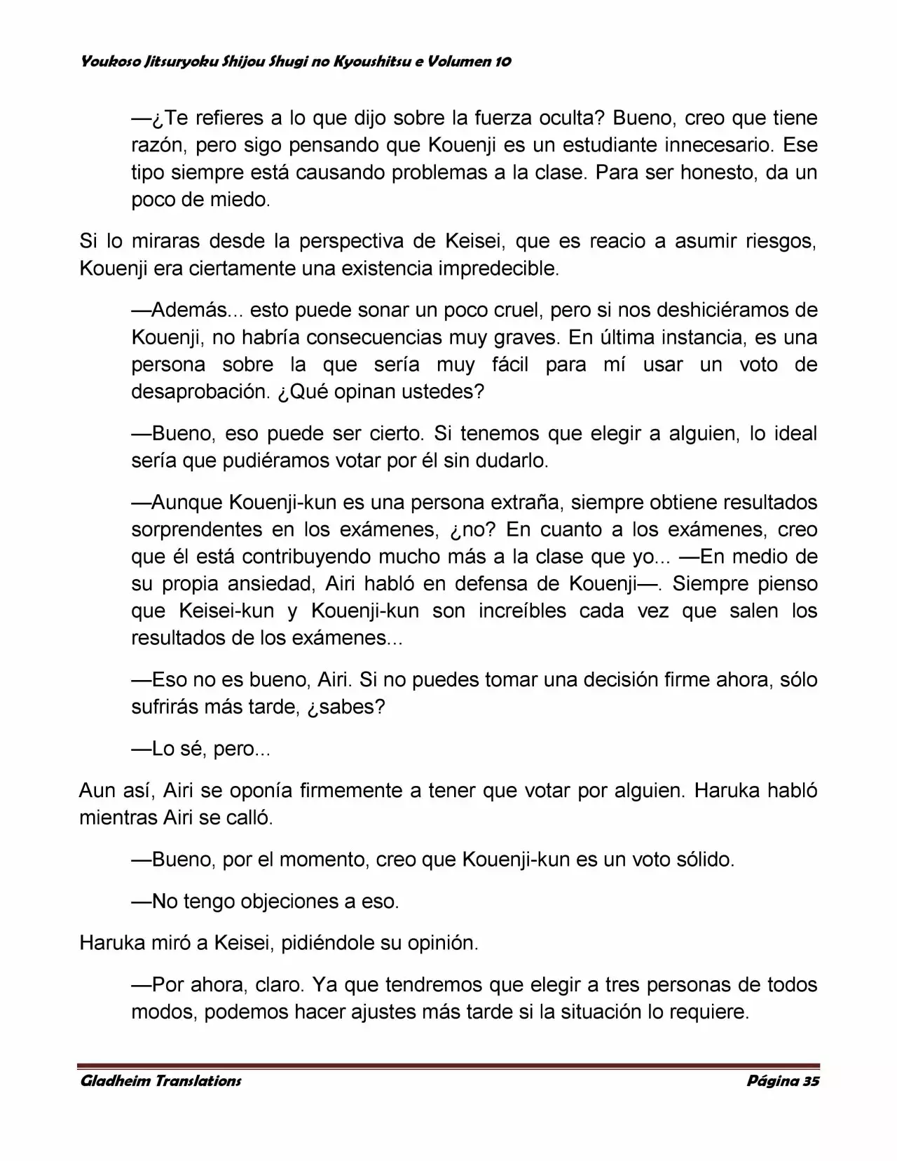 Página 35 del Manga