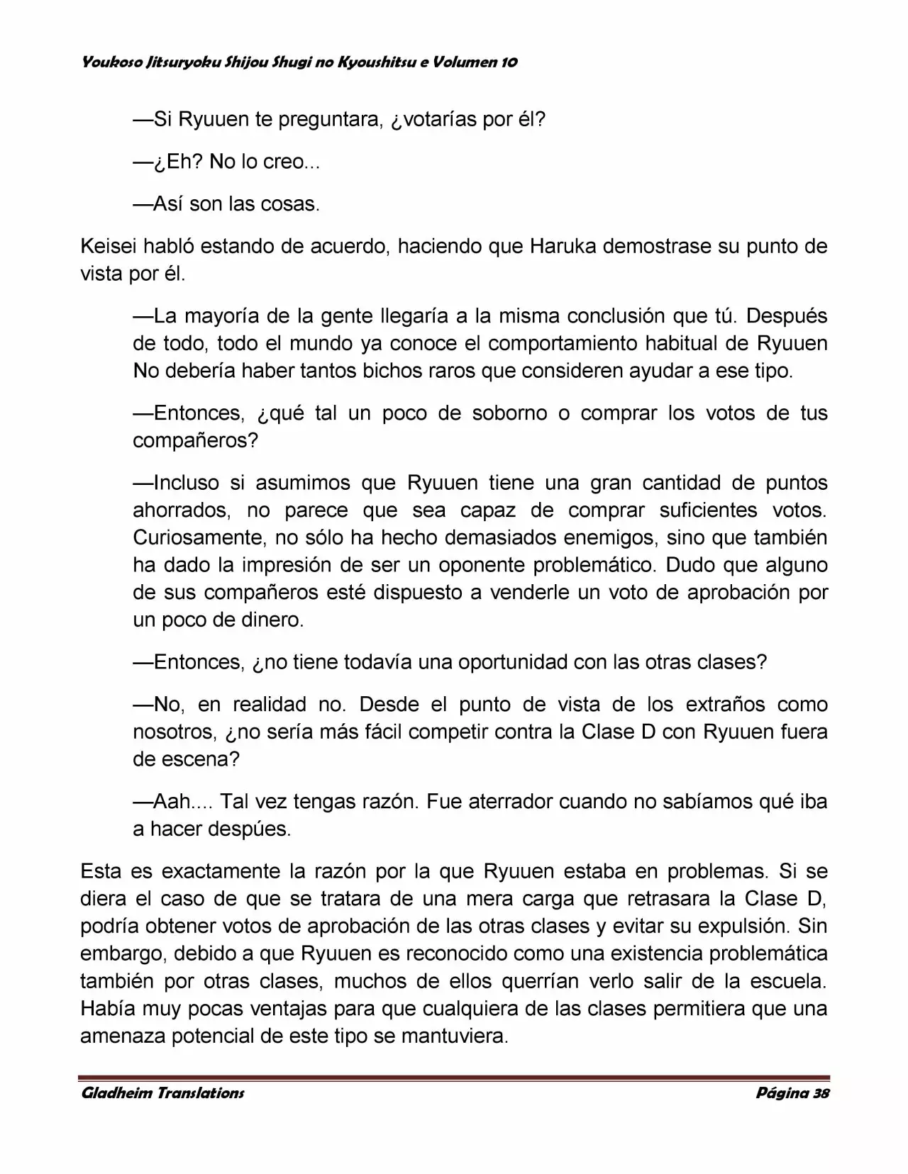 Página 38 del Manga