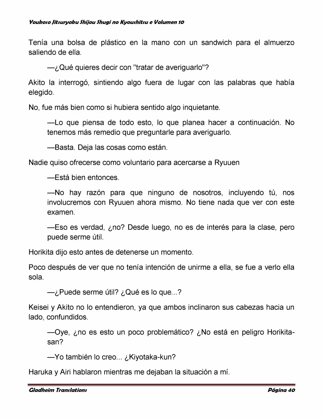 Página 40 del Manga