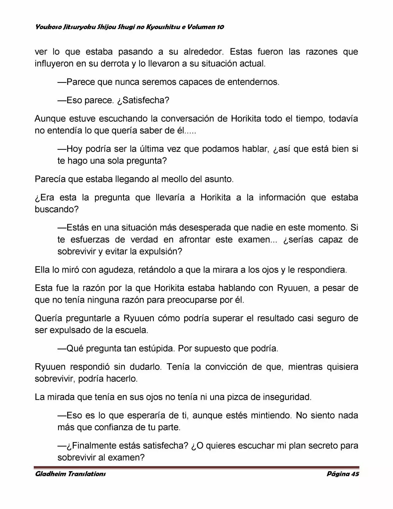 Página 45 del Manga