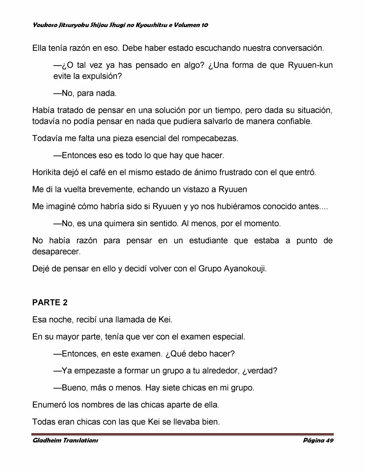 Página 49 del Manga