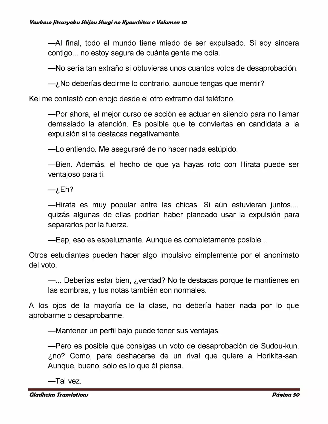 Página 50 del Manga