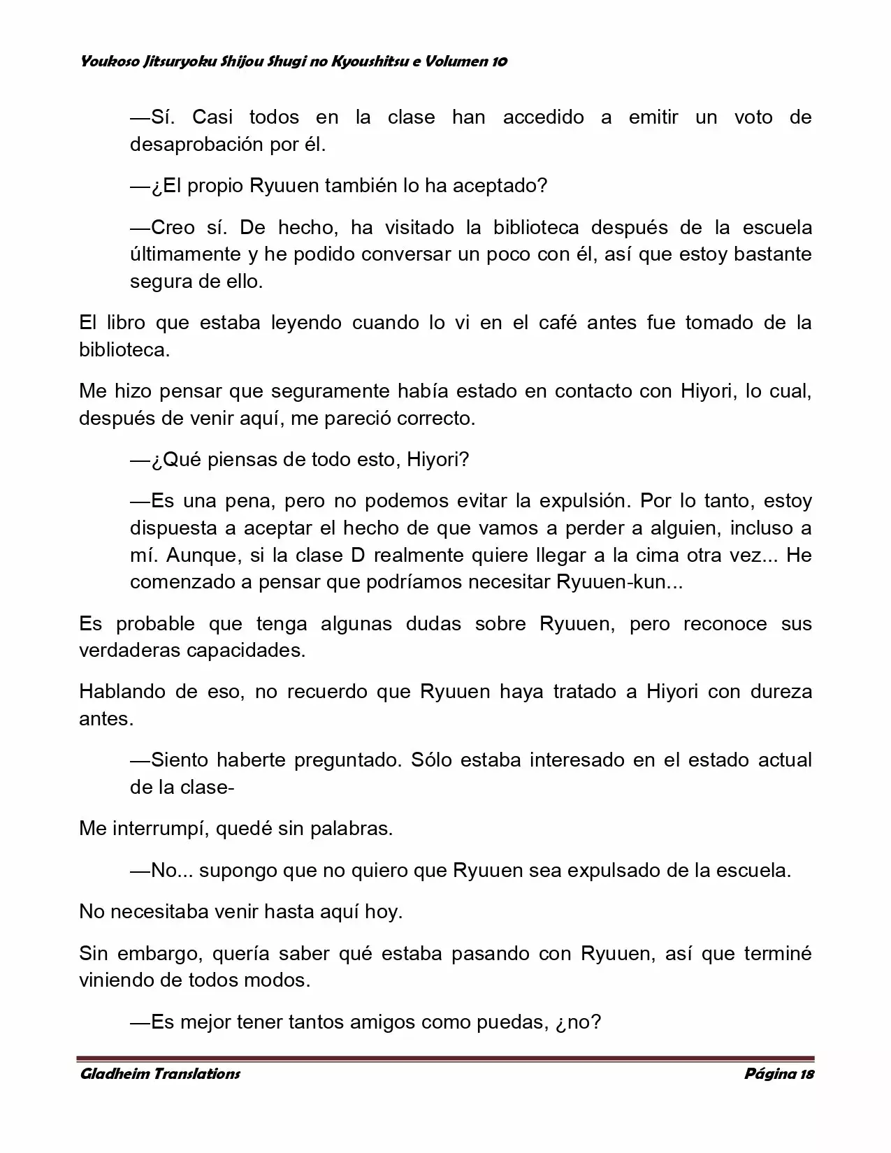 Página 18 del Manga