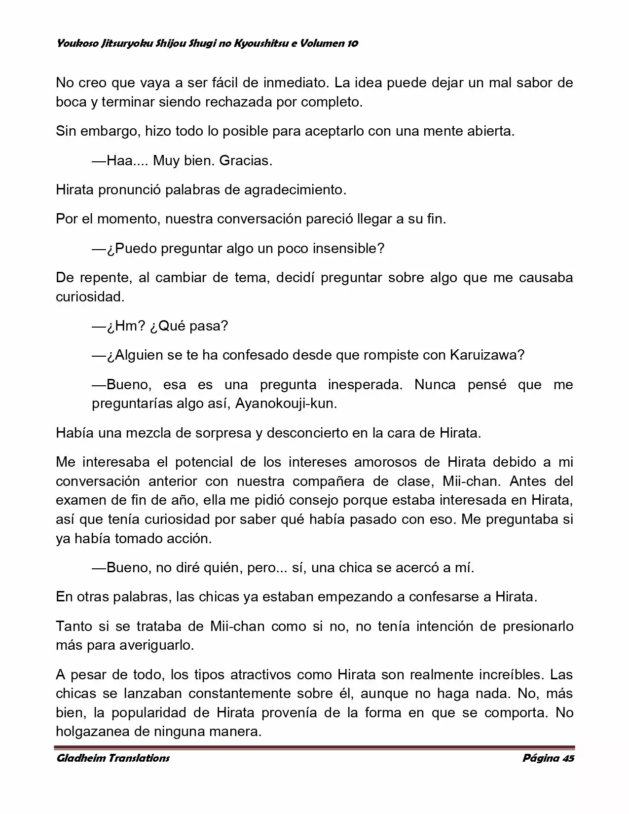 Página 45 del Manga