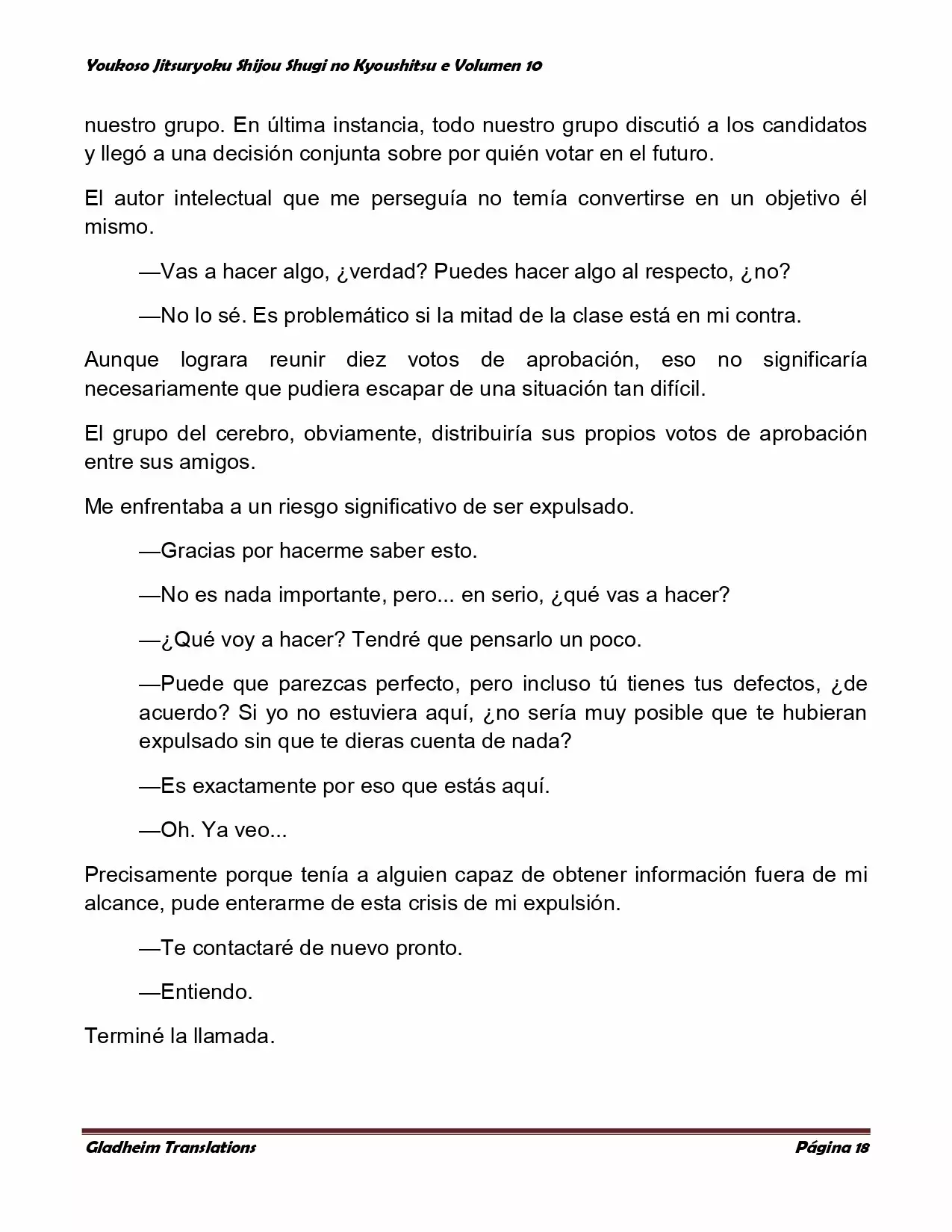 Página 18 del Manga