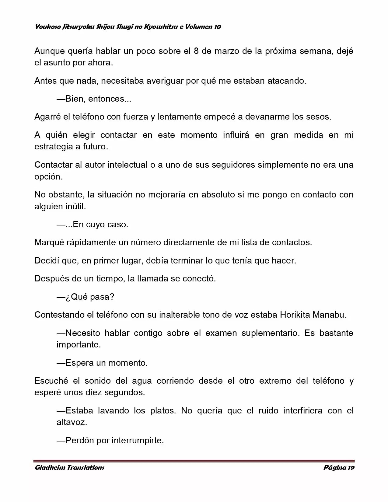 Página 19 del Manga