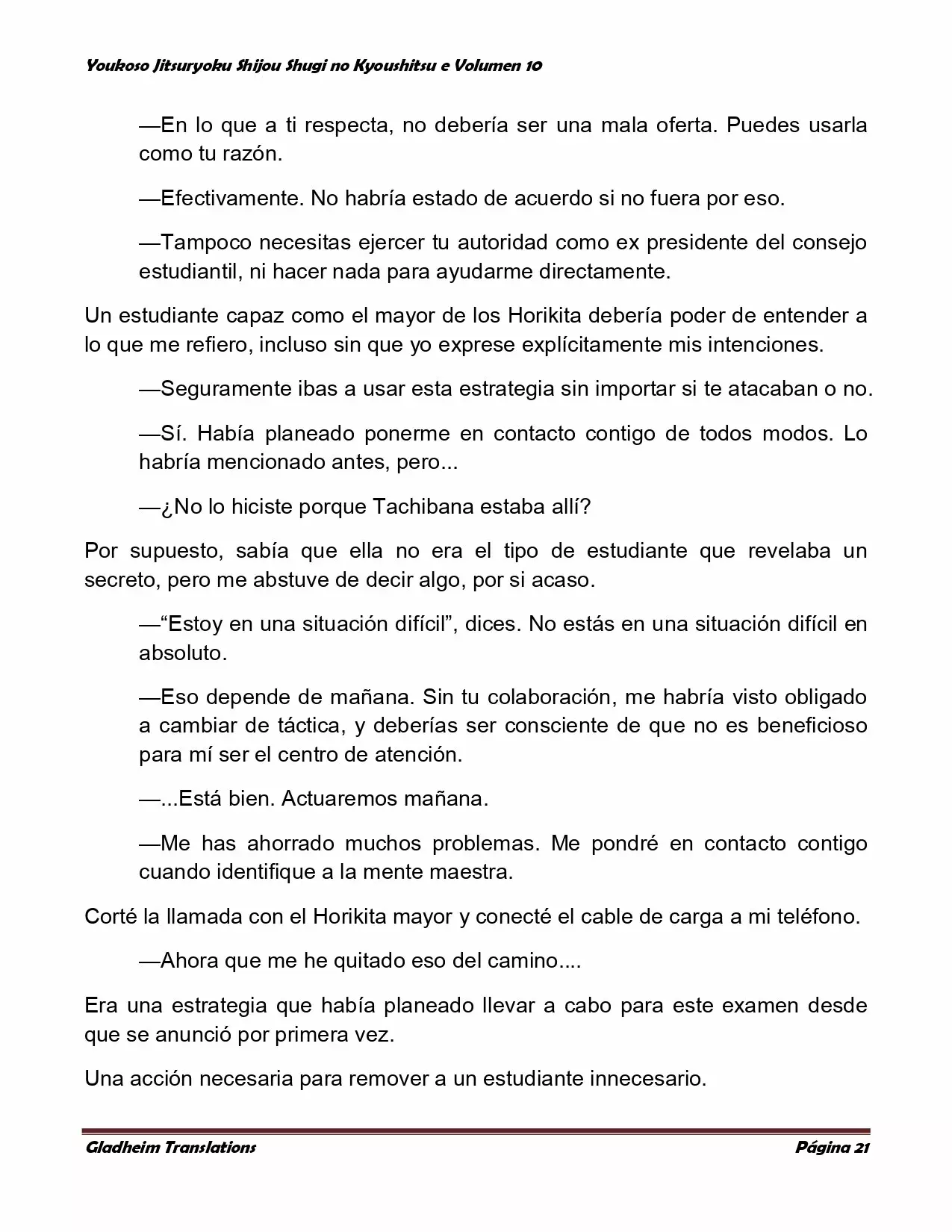 Página 21 del Manga