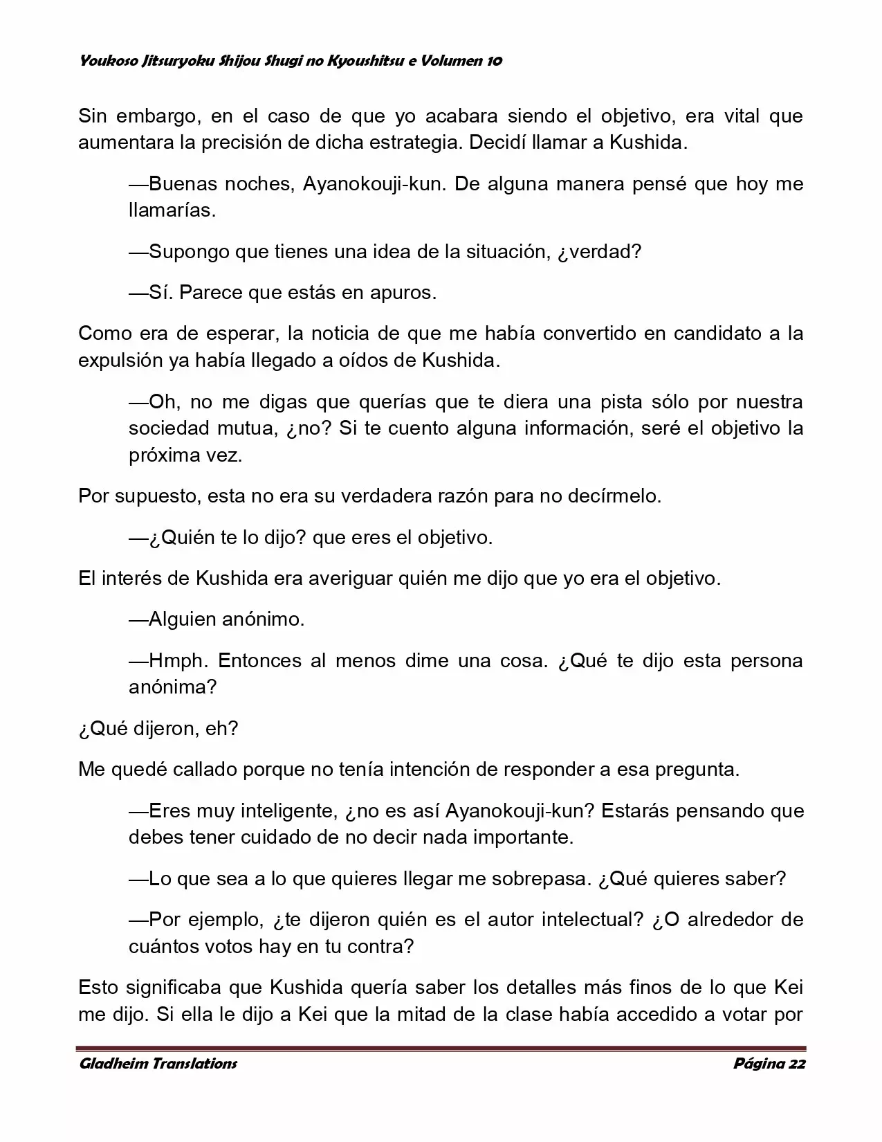 Página 22 del Manga