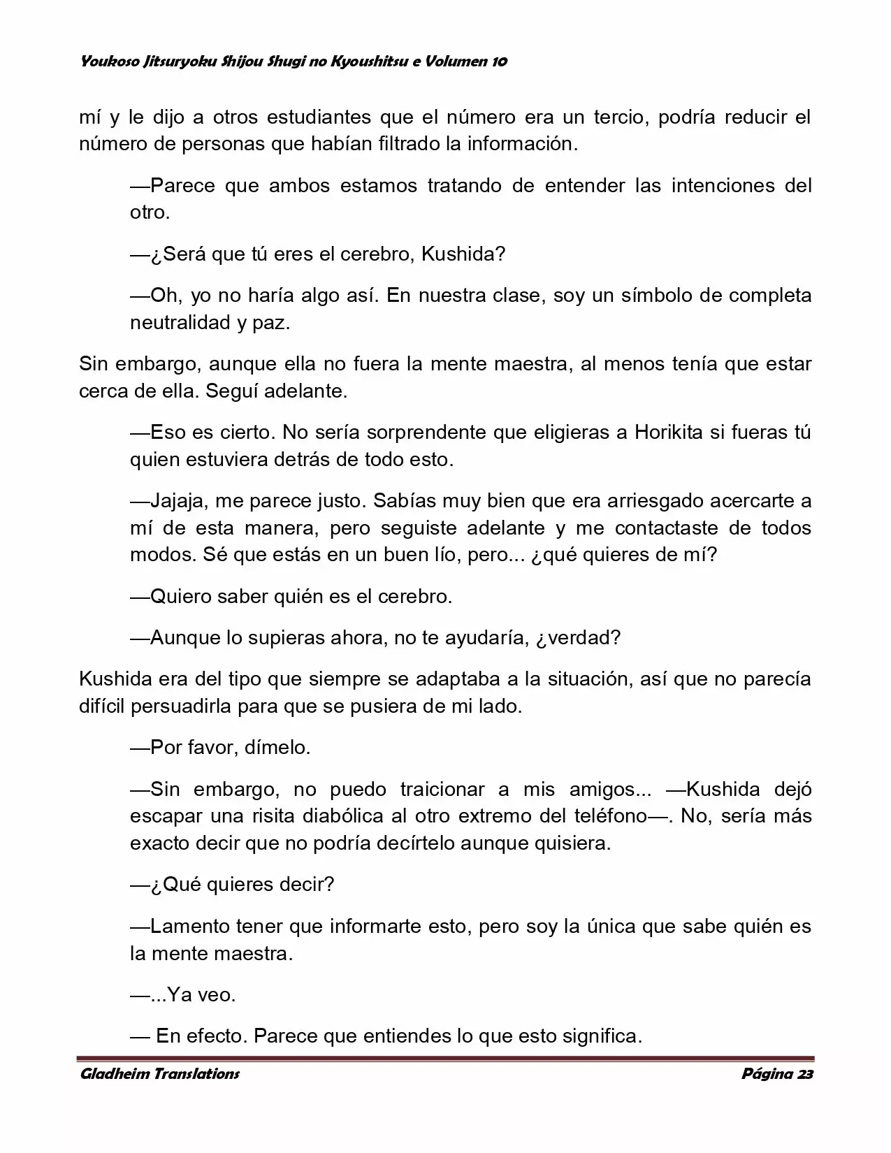 Página 23 del Manga