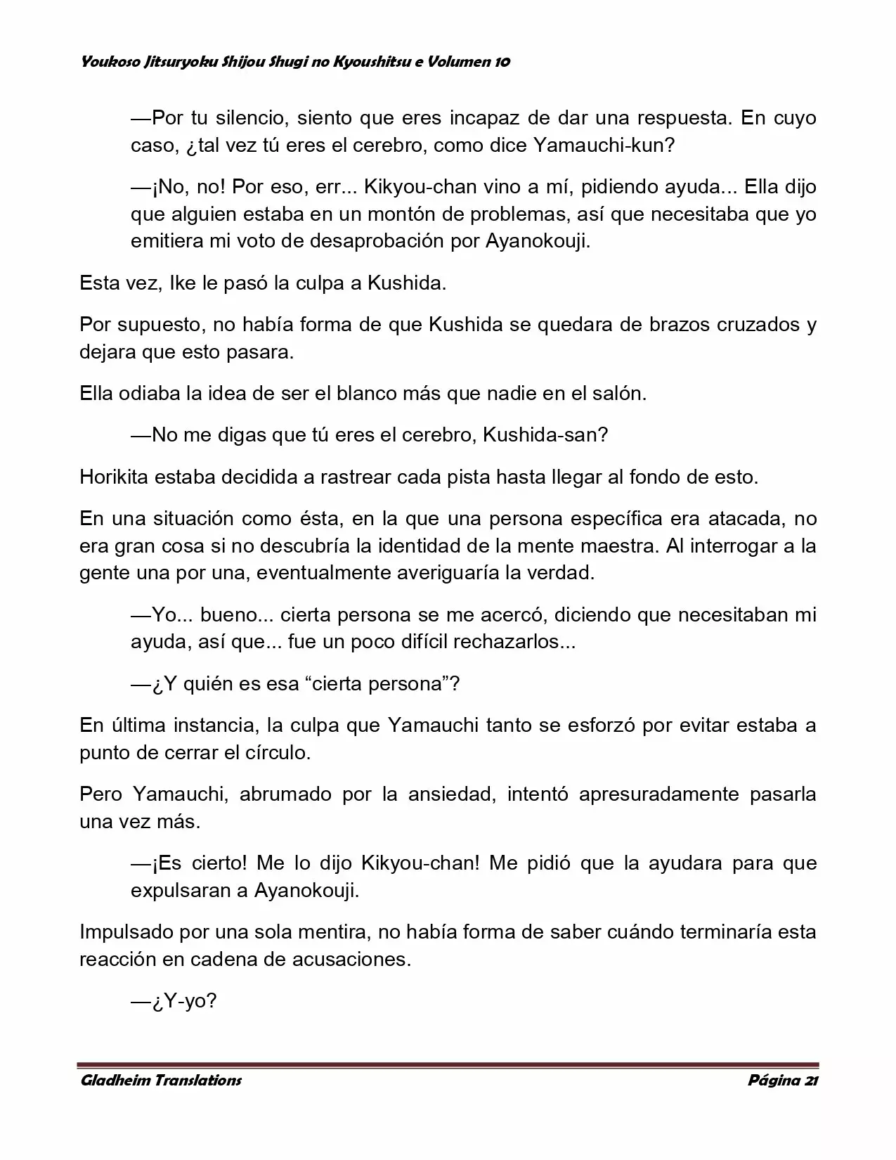 Página 21 del Manga