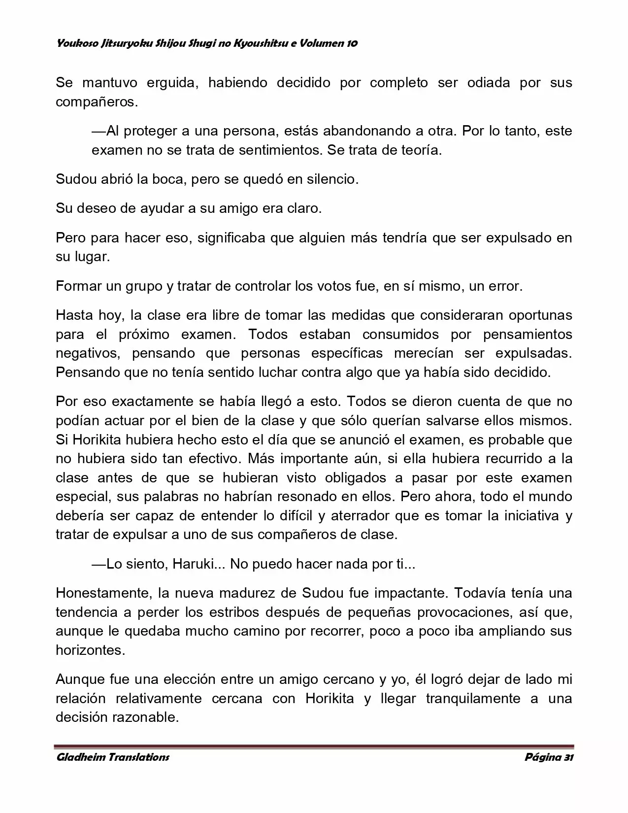 Página 31 del Manga