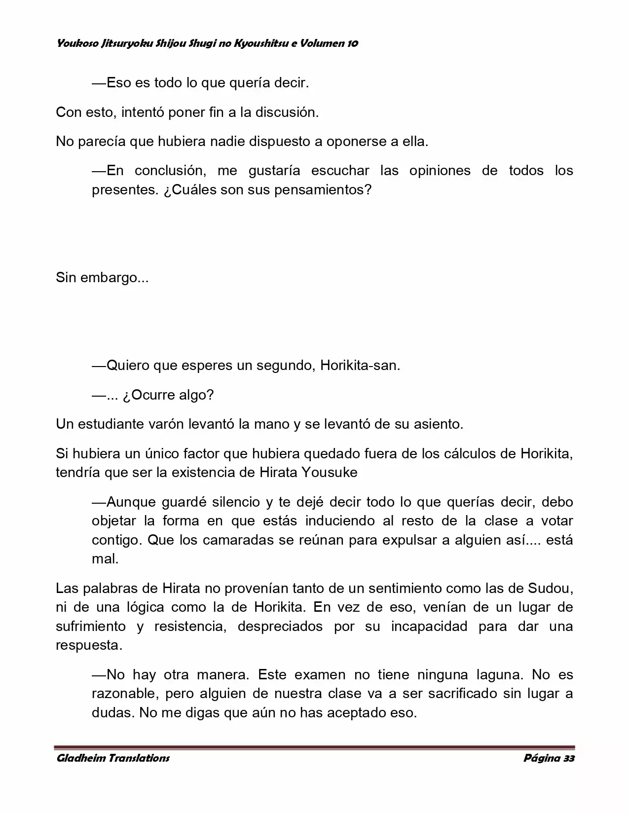 Página 33 del Manga