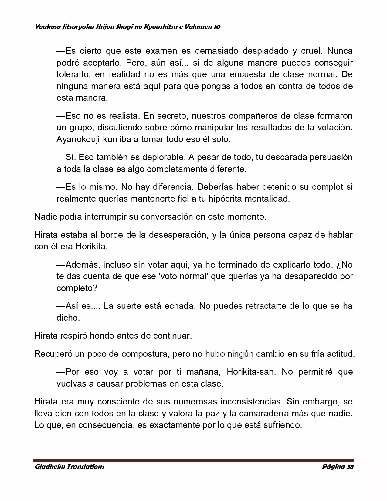 Página 38 del Manga