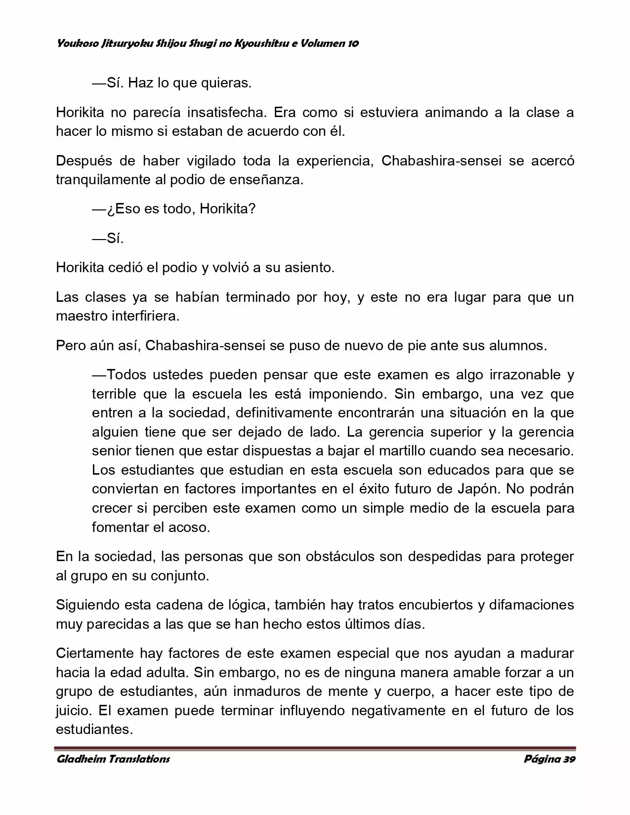 Página 39 del Manga