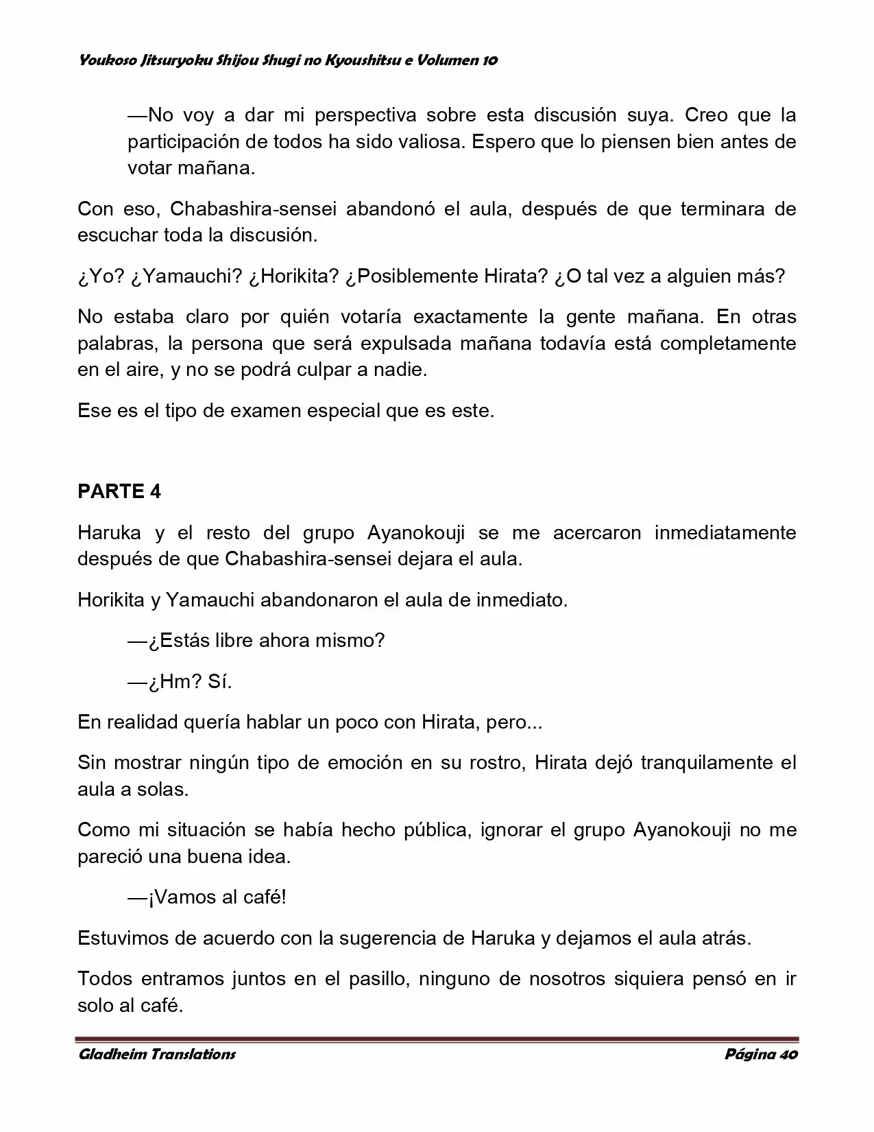 Página 40 del Manga