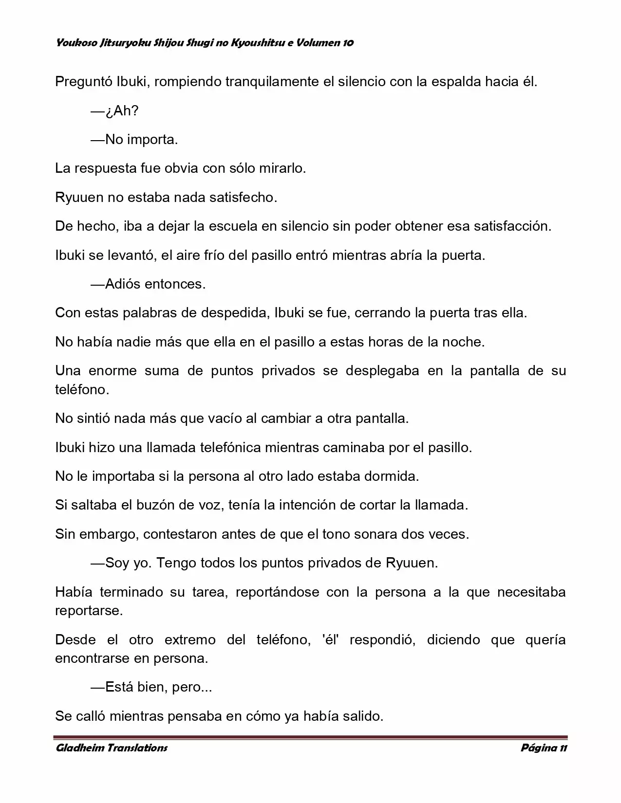 Página 11 del Manga