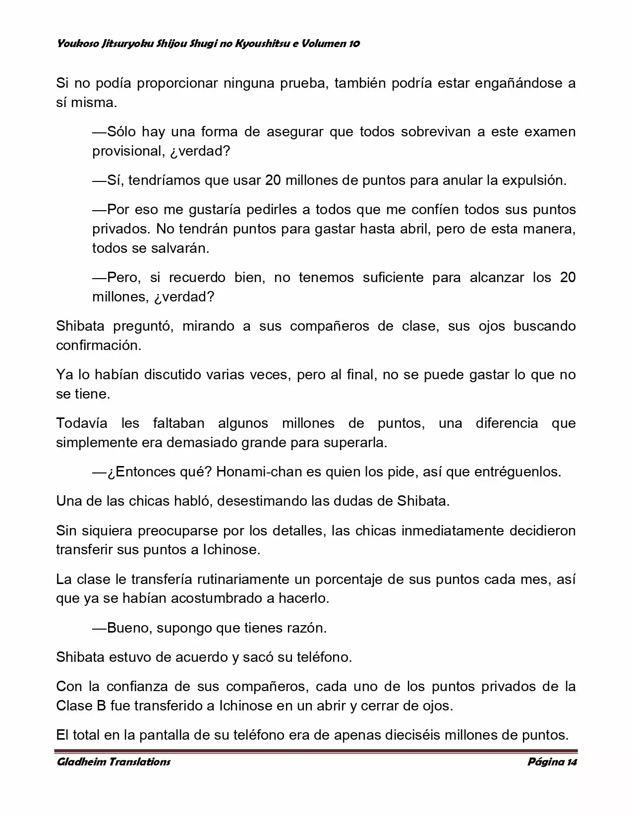 Página 14 del Manga