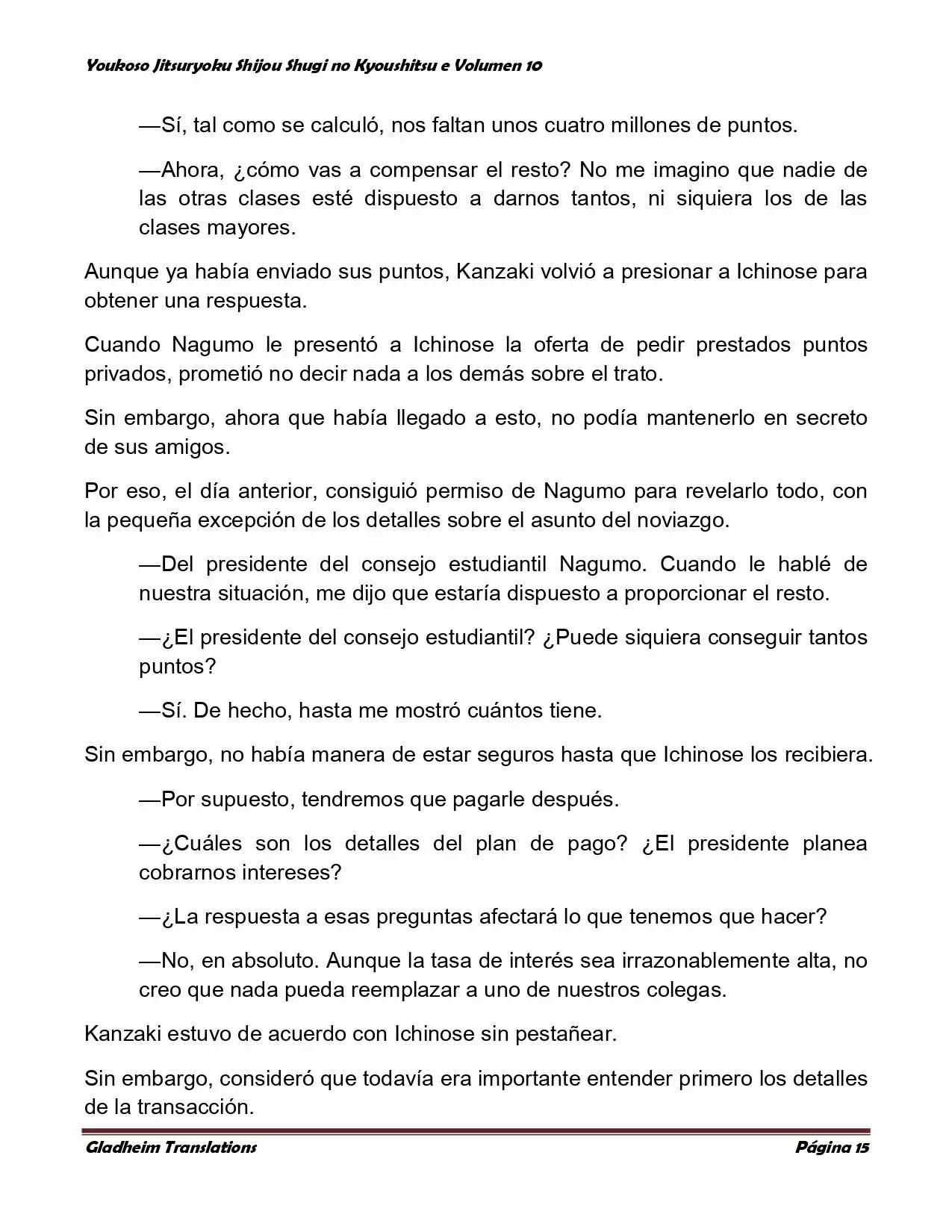 Página 15 del Manga