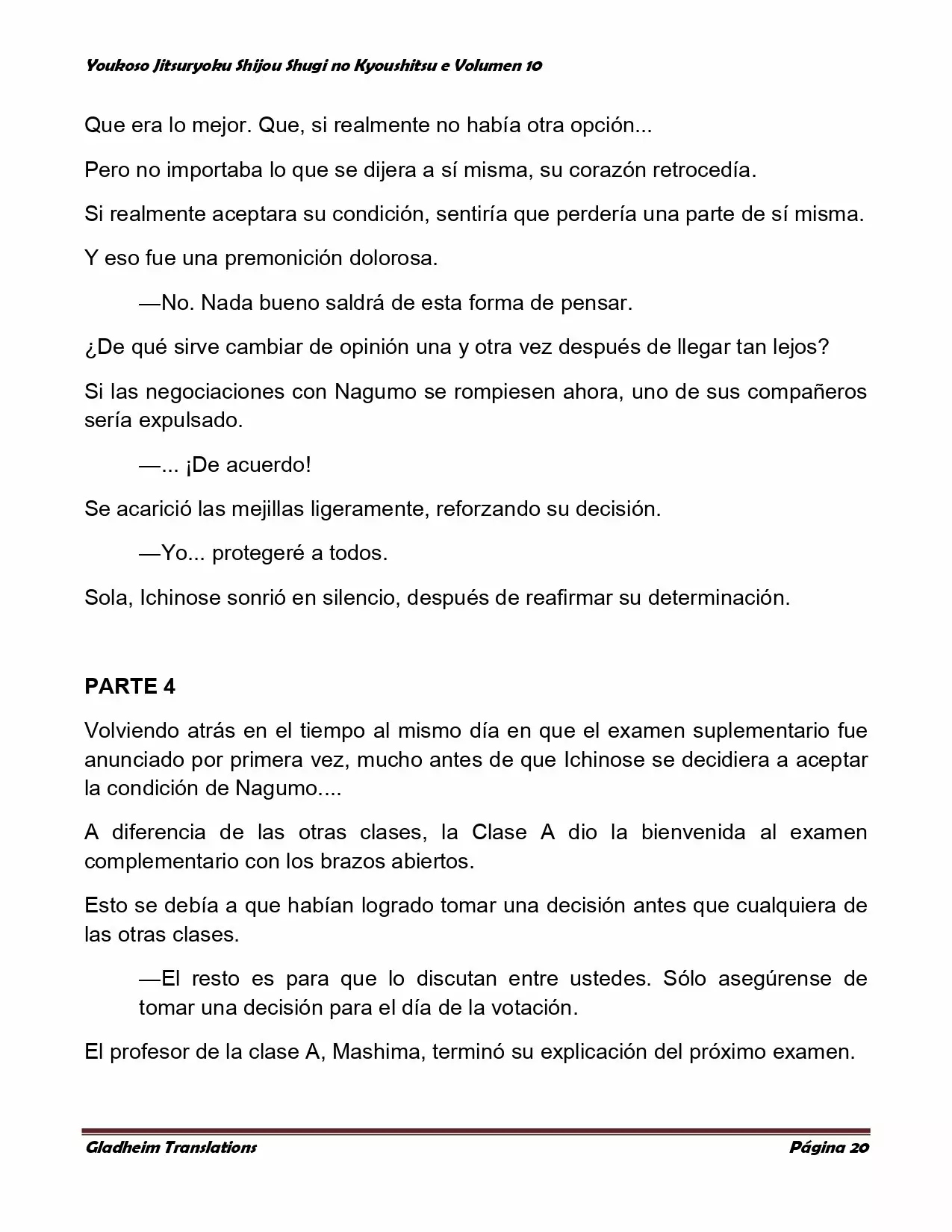 Página 20 del Manga