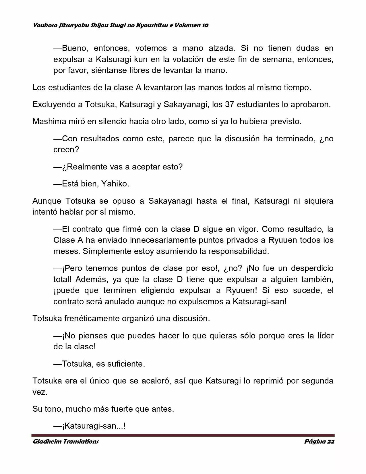 Página 22 del Manga