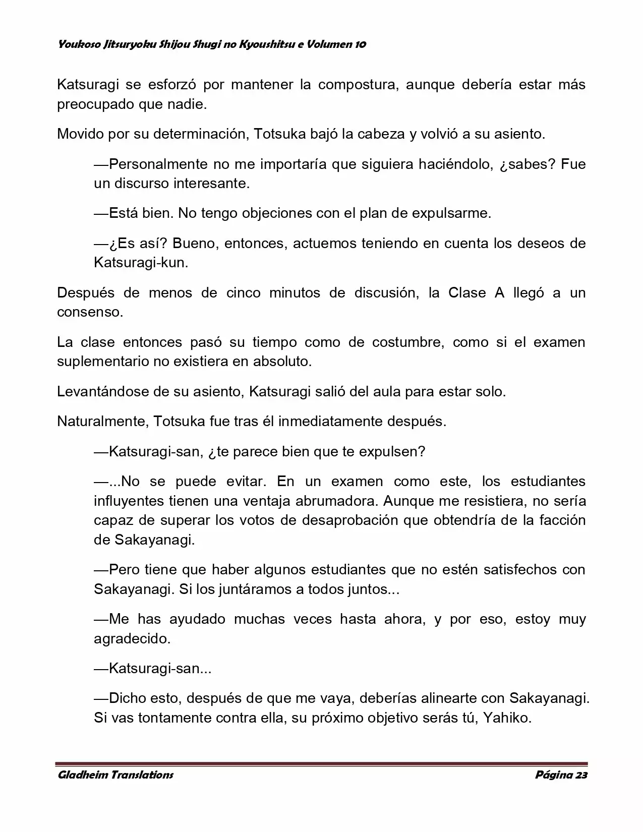 Página 23 del Manga