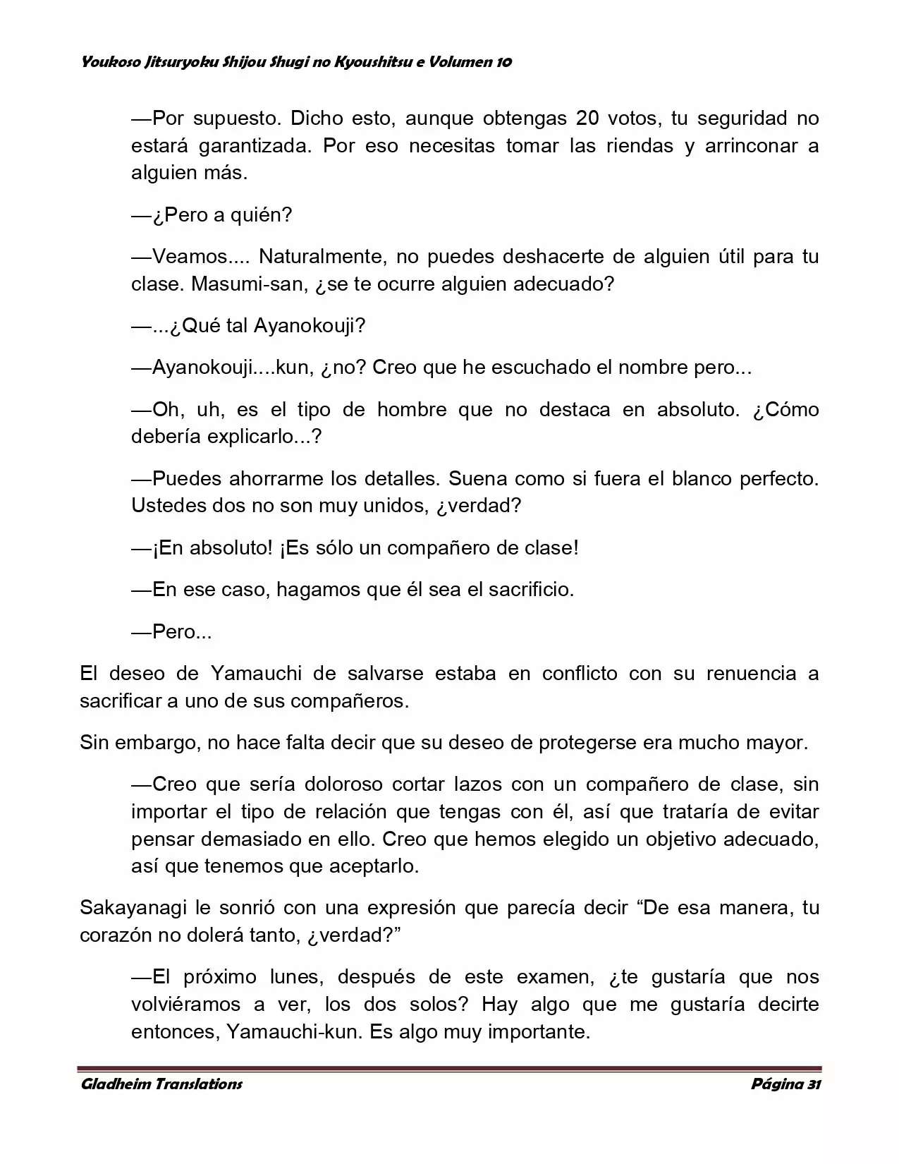 Página 31 del Manga