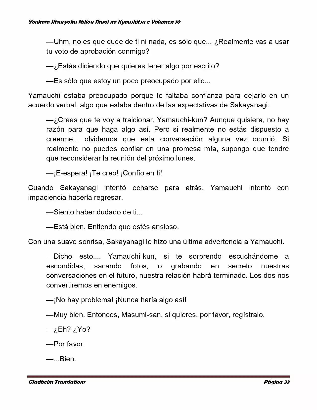 Página 33 del Manga