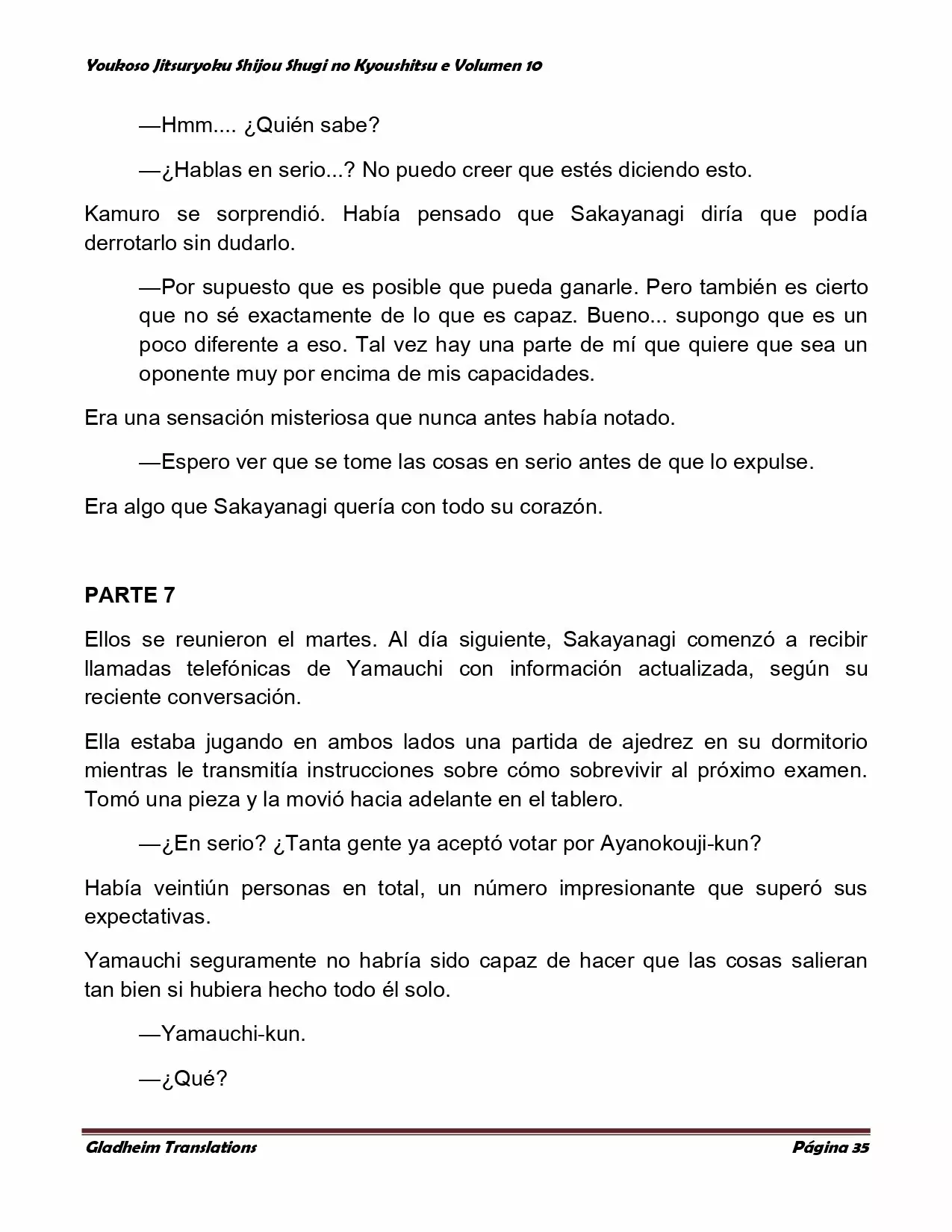 Página 35 del Manga