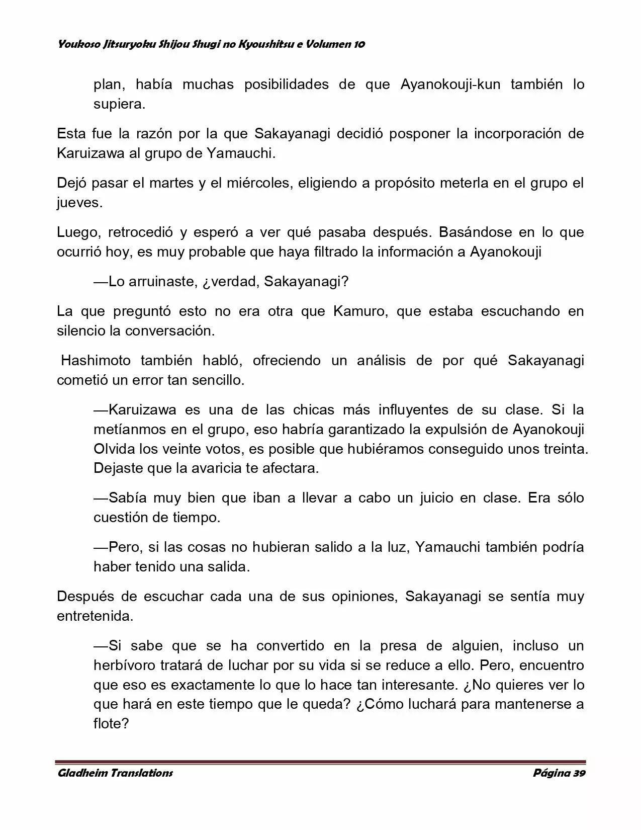 Página 39 del Manga