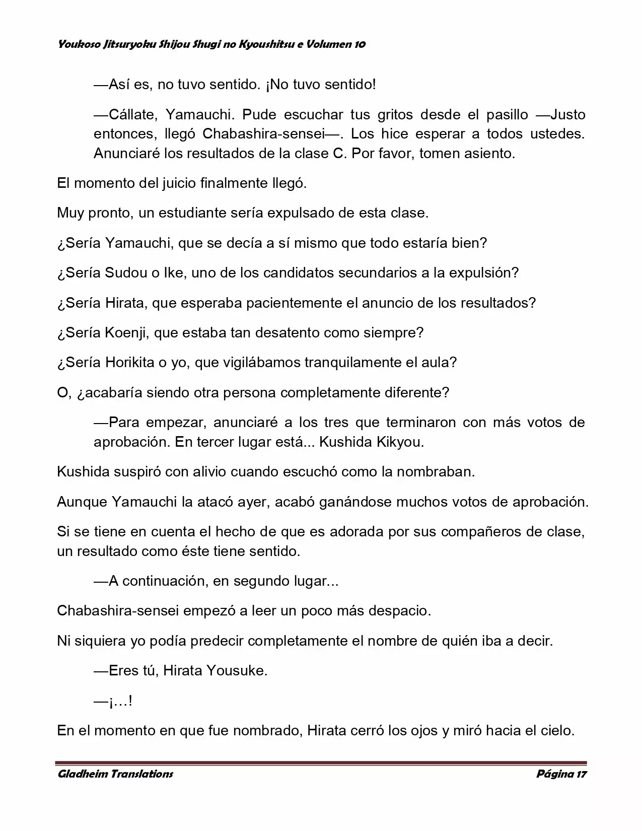 Página 17 del Manga