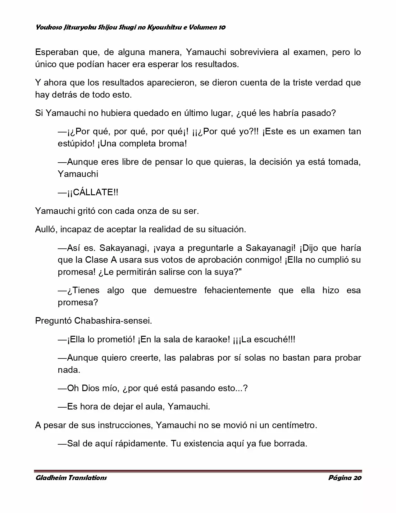 Página 20 del Manga