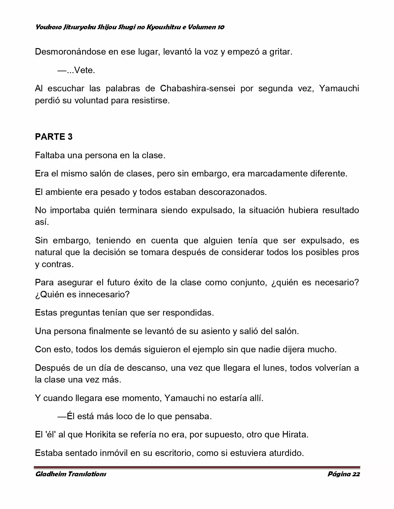 Página 22 del Manga