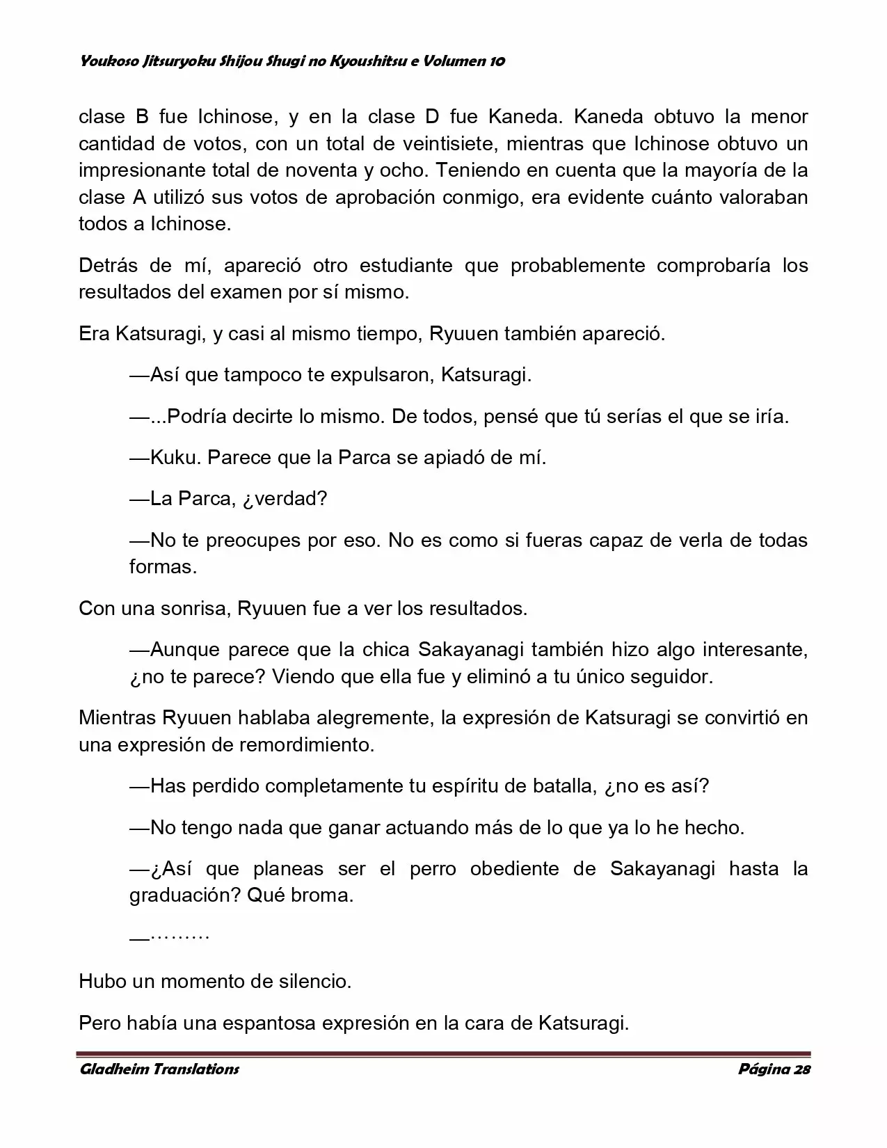 Página 28 del Manga