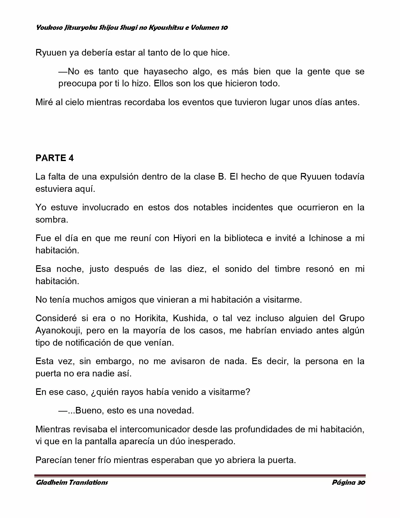 Página 30 del Manga