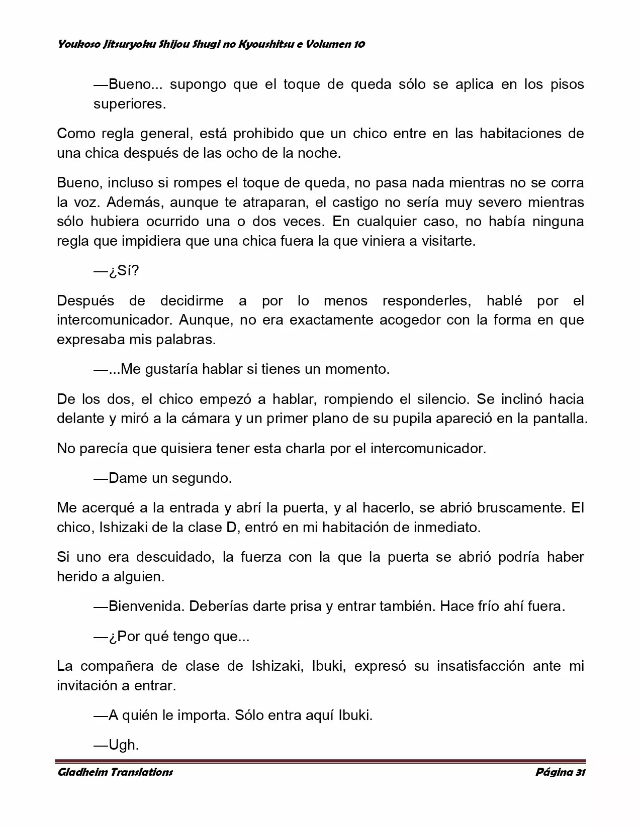 Página 31 del Manga