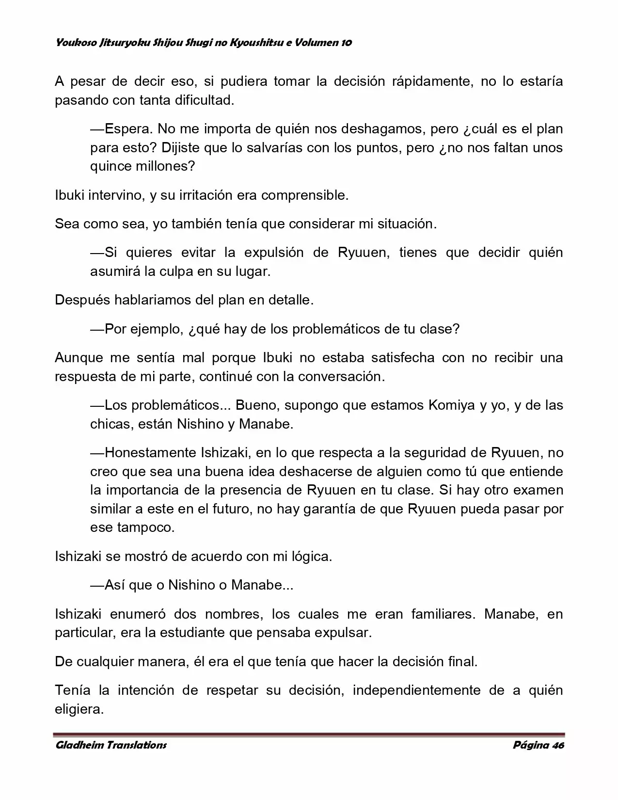 Página 46 del Manga