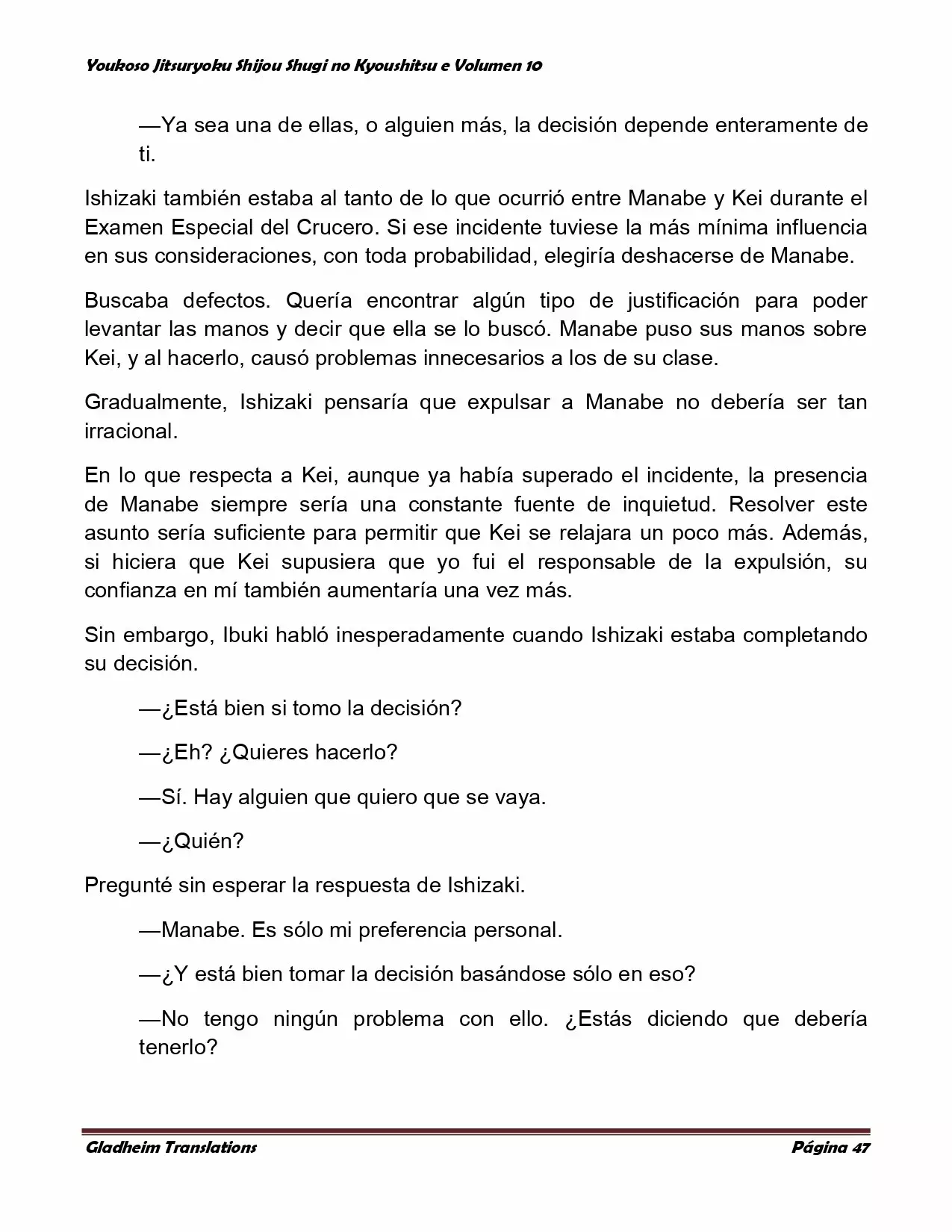 Página 47 del Manga
