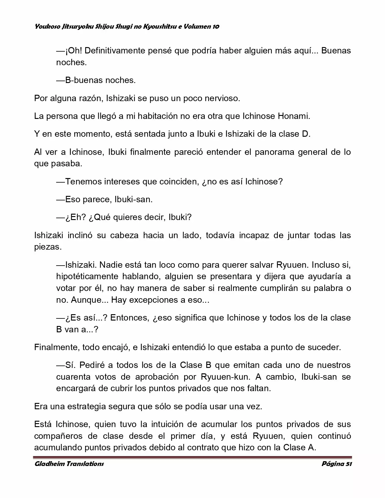 Página 51 del Manga